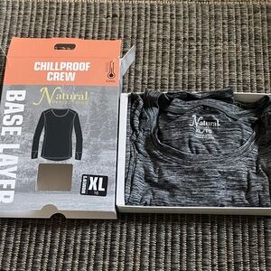 ChillProof Crew. Dark Grey Melan in color. Size Xl/16.